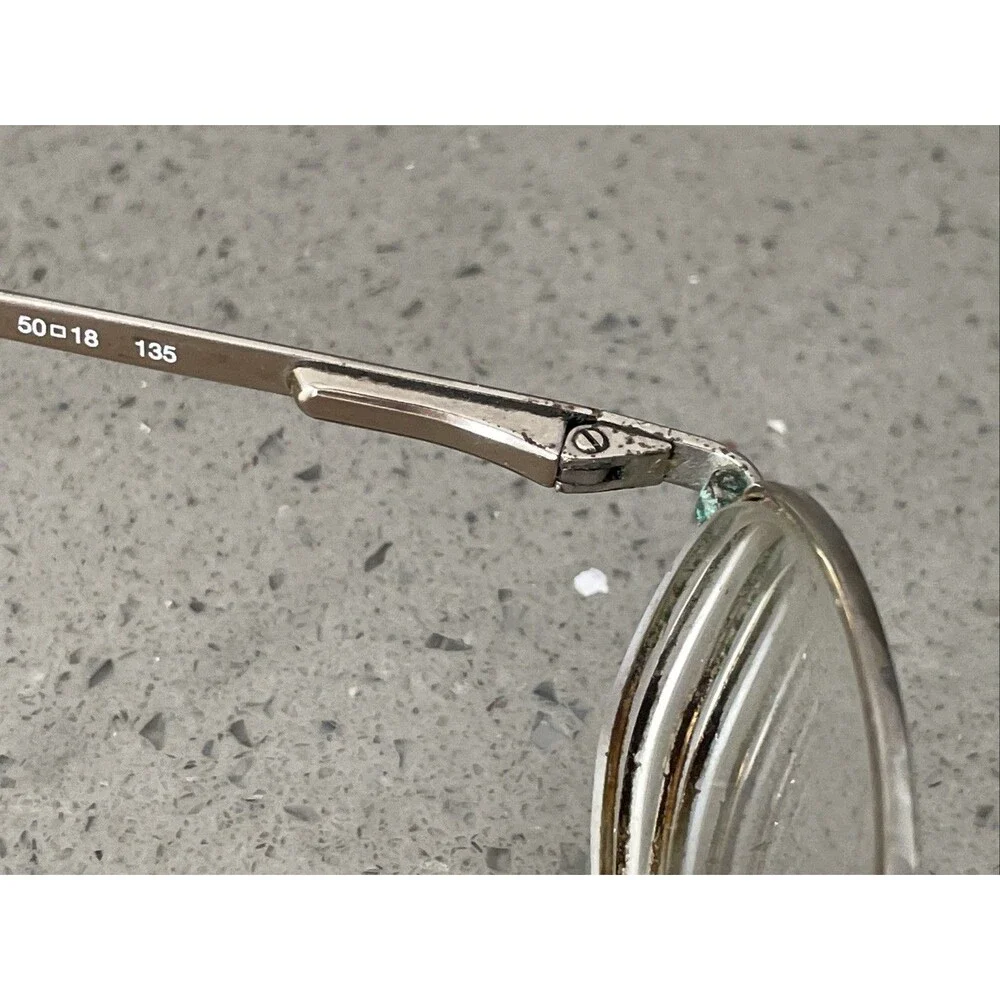 Luxottica Italy LU 1292 T293 50-18-135 Gold Eyeglasses Frames ONLY Full Rim Oval